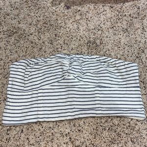 Cropped Striped Tube Top